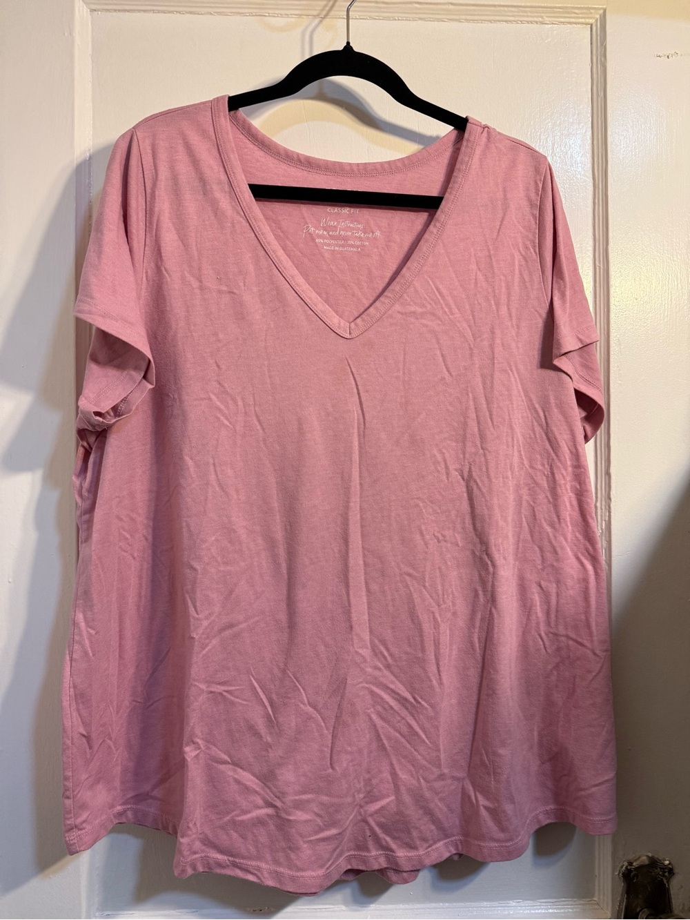 torrid Pink V-Neck Short Sleeve Tee